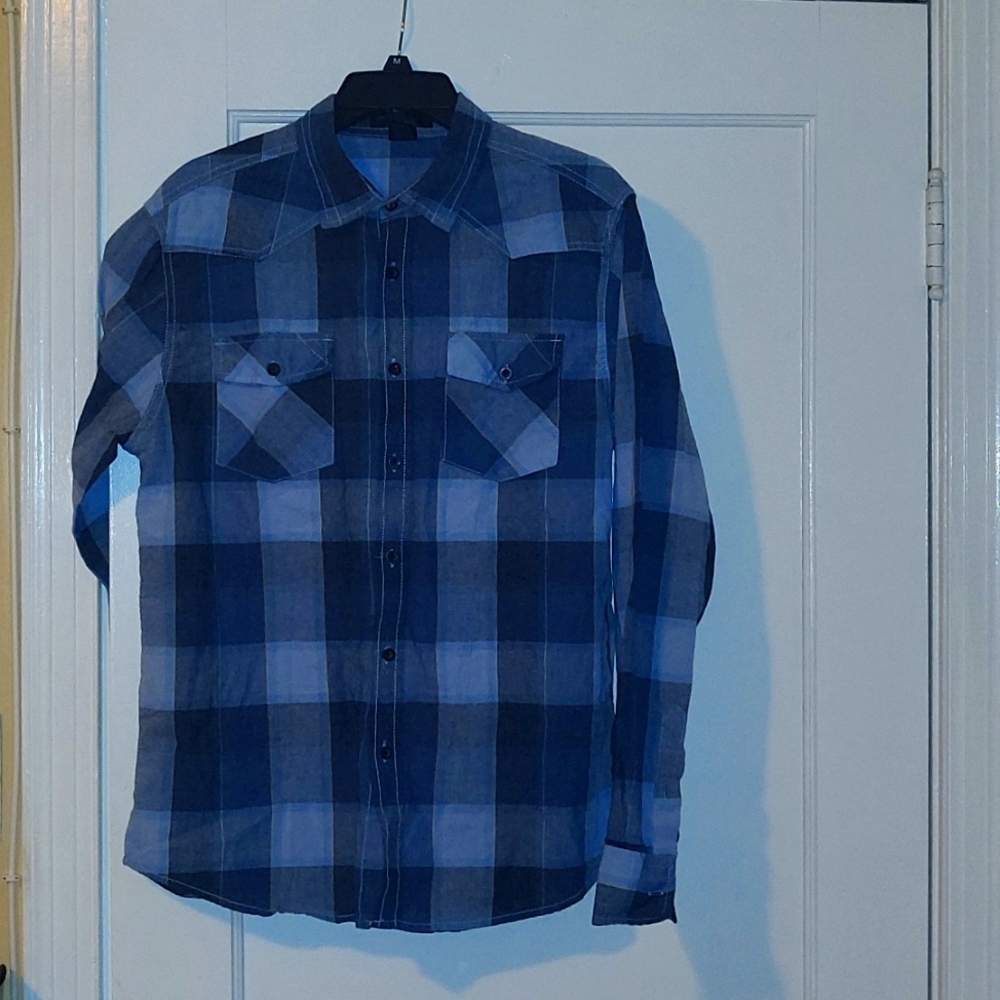 Medium Diamond Jack plaid button-up